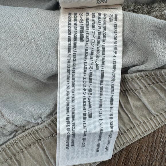 Abercrombie & Fitch Loose size SMALL khaki drawstring pants jogger pockets - Picture 11 of 12